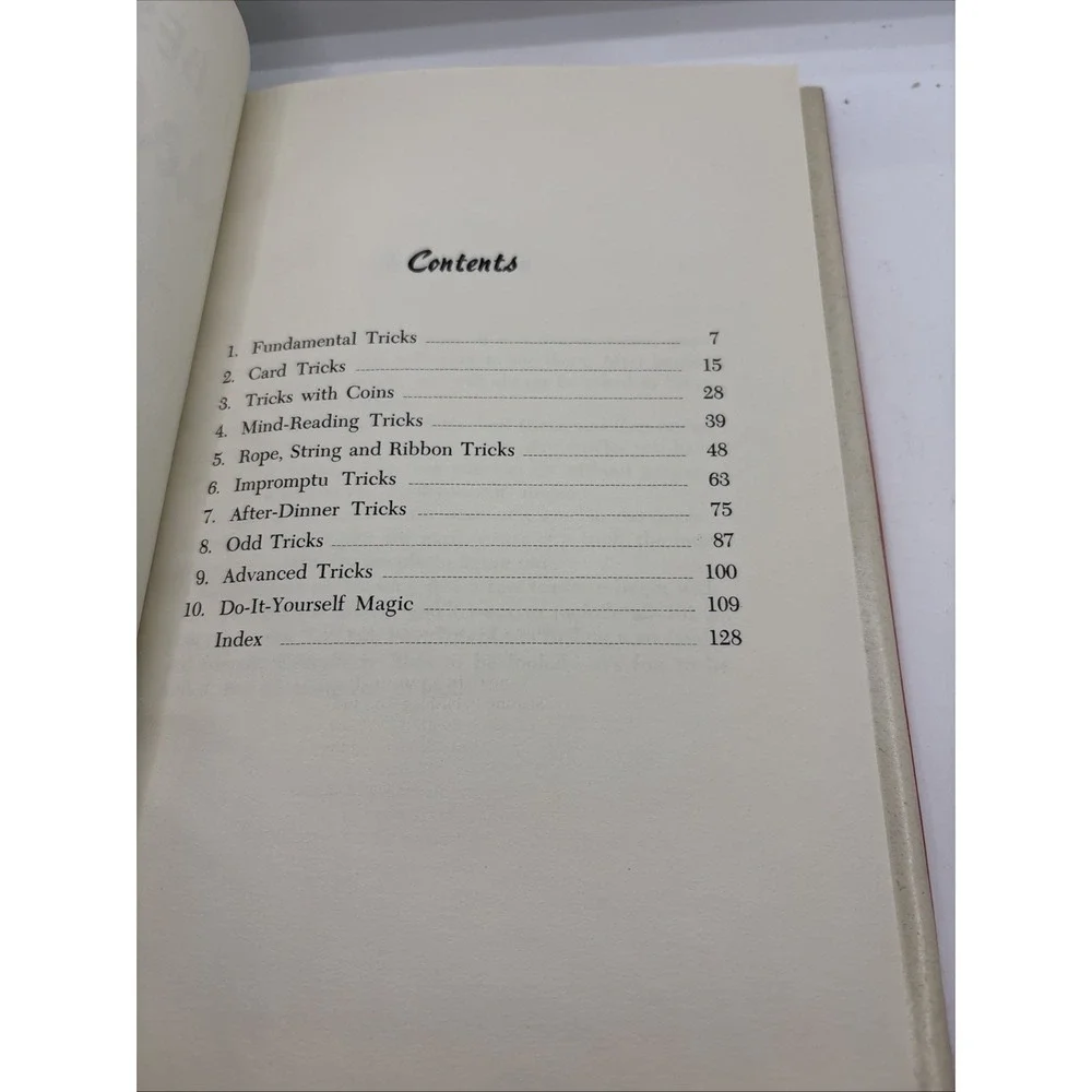 101 Best Magic Tricks by Guy Frederick 1956 Vintage Hardback Dust Jacket‎